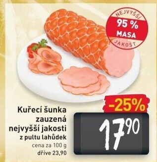 Šunka kuřecí zauzená nejvyšší jakosti