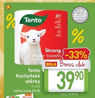 Utěrky kuchyňské 3vrstvé Tento