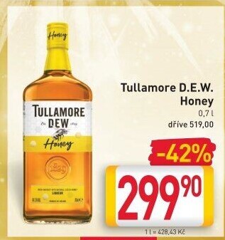 Whisky irská Honey Tullamore Dew