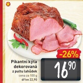 Kýta dekorovaná pikantní