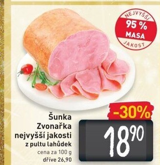 Šunka Zvonařka nejvyšší jakosti