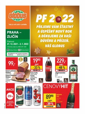 akční leták Globus 27.12.2021-2.1.2022