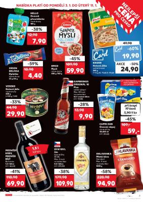 akční leták Kaufland 3.1.2022-11.1.2022