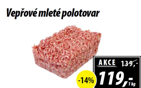 Maso mleté vepřové