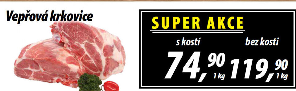 Vepřová krkovice s kostí