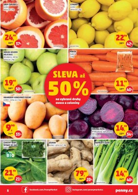 akční leták Penny Market 2.1.2021-5.1.2021