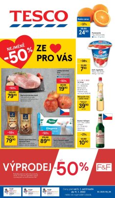 akční leták Tesco 3.1.2022-11.1.2022