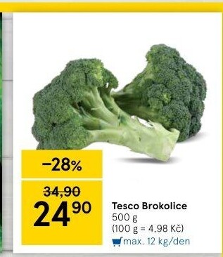 Brokolice Tesco