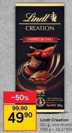 Čokoláda Creation Lindt