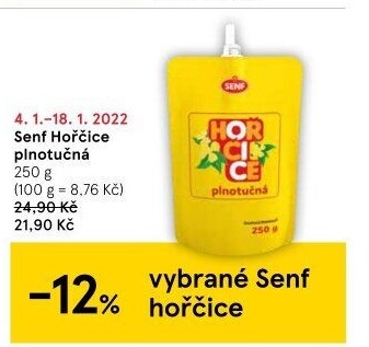 Hořčice plnotučná Senf