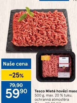 Hovězí mleté maso Tesco