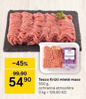 Krůtí mleté maso Tesco