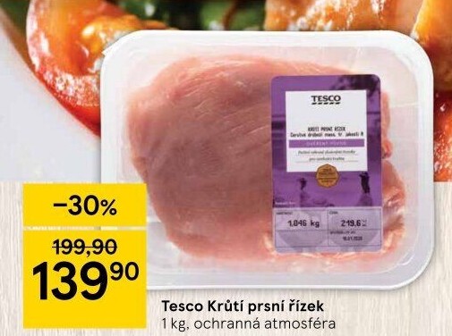 Krůtí prsní řízky Tesco