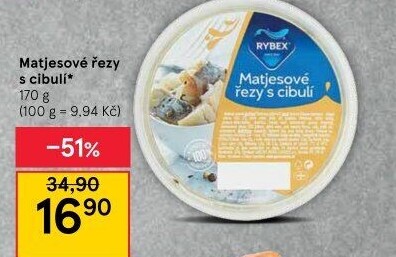 Matjesy řezy Rybex