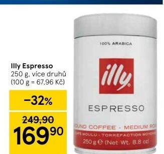 Mletá káva Espresso Illy