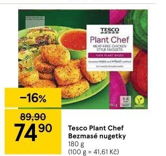 Nugetky veganské Tesco Plant Chef