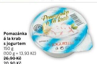 Pomazánka a la krab s jogurtem Gurmán klub