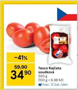 Rajčata soudková Tesco