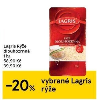 Rýže dlouhozrnná Lagris