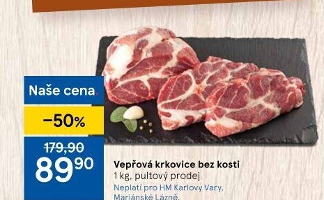 Vepřová krkovice bez kosti