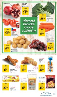 akční leták Tesco 3.1.2022-11.1.2022