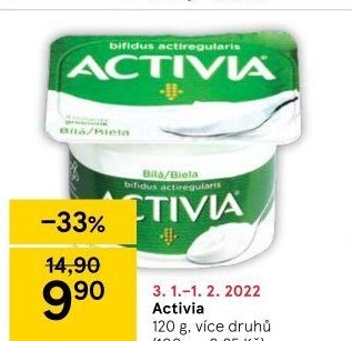 Bílý jogurt Activia Danone
