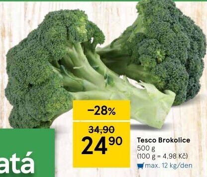 Brokolice Tesco