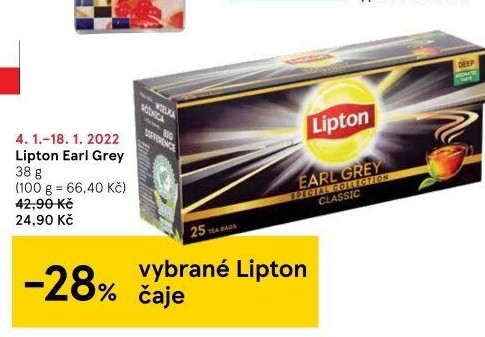 Čaj Earl Grey Lipton