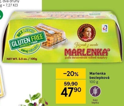 Dortík bez lepku Marlenka