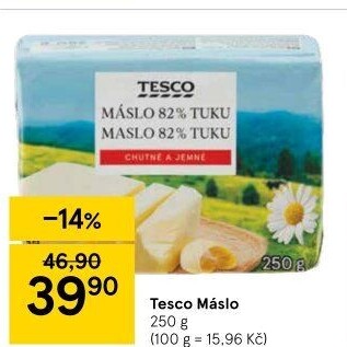 Máslo Tesco