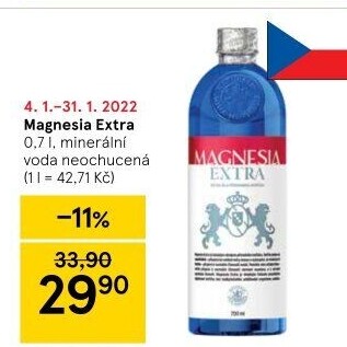 Přírodní voda Magnesia Extra