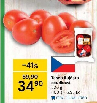 Rajčata soudková Tesco