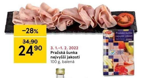 Šunka pražská nejvyšší jakosti LE&amp