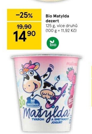 Tvaroh s jogurtem bio Matylda Milko