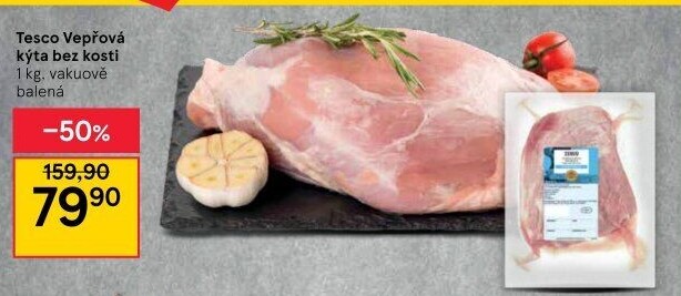Vepřová kýta bez kosti Tesco