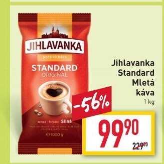 Mletá káva Standard Jihlavanka