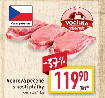 Vepřová pečeně s kostí Vocílka