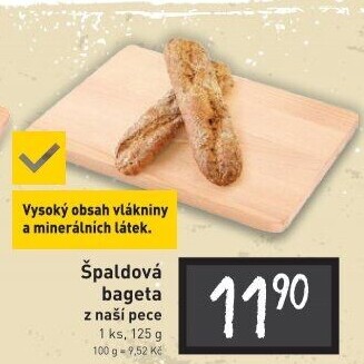 Bageta špaldová