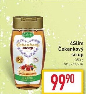 Čekankový sirup 4Slim