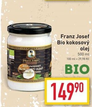 Kokosový olej bio Exclusive Franz Josef Kaiser