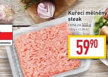 Kuřecí steak mletý