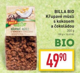 Müsli křupavé Naše Bio Billa