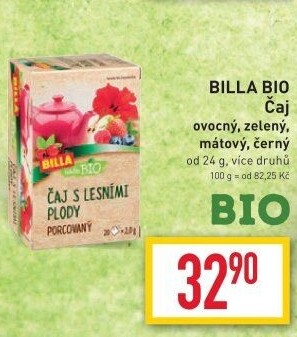 Ovocný čaj Naše Bio Billa