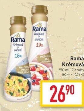 Smetana Krémová Rama