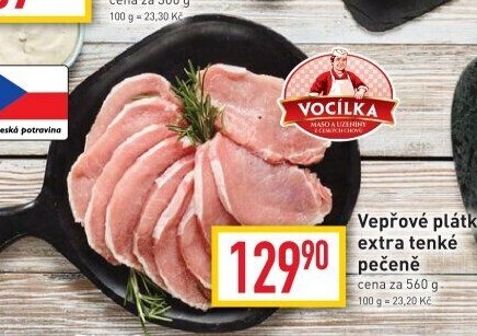 Vepřová pečeně bez kosti Vocílka