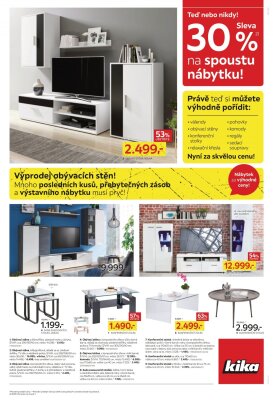 akční leták Kika nábytek 3.1.2022-16.1.2022
