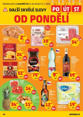 akční leták Penny Market 6.1.2022-12.1.2022