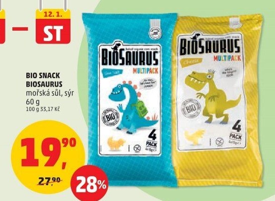Křupky kukuřičné bez lepku Biosaurus
