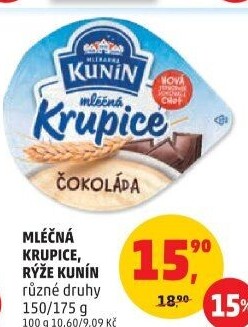 Mléčná krupice Kunín
