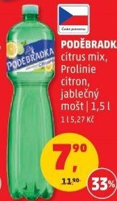 Ochucená voda Poděbradka Prolinie